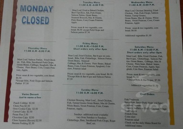 Doll’s Family Cafe menu 4